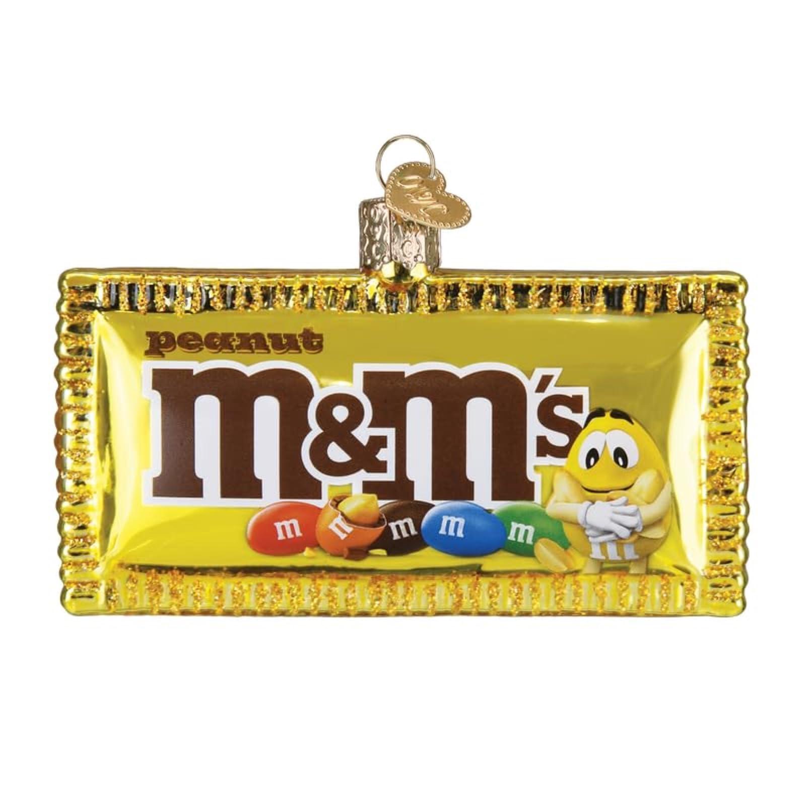 Old World Christmas Old World Christmas Peanut M&M\'s Glass Hanging Ornament