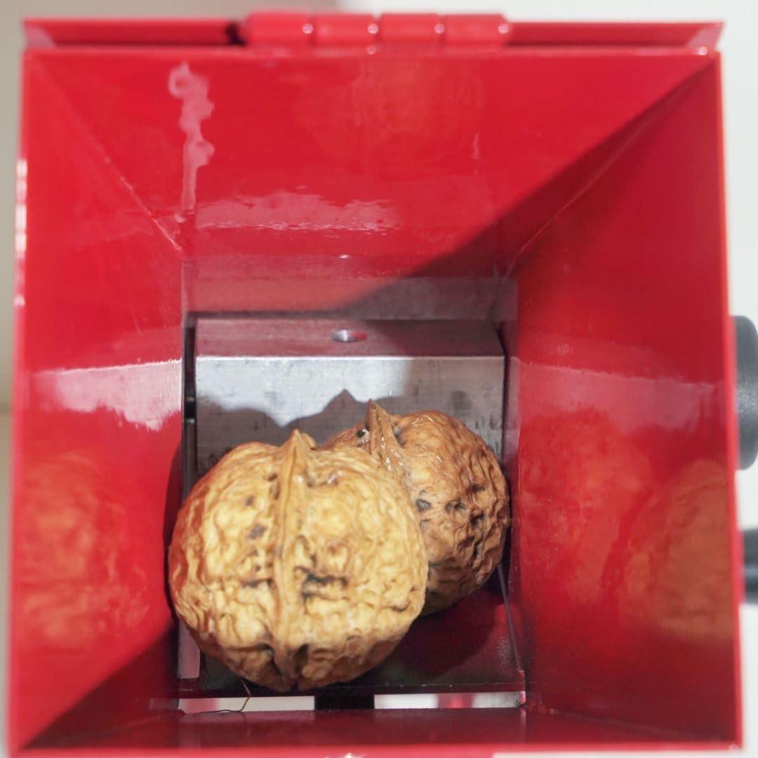 WAOCEO Nut Sheller Pecan Walnut Plier Multifunctional Nut Cracker Sheller Walnut Pliers Adjustable Walnut Nut Cracker Crushing Machine Durable Metal Nutcracker Cracker Tool Nut Cracker Sheller (Color : Silv