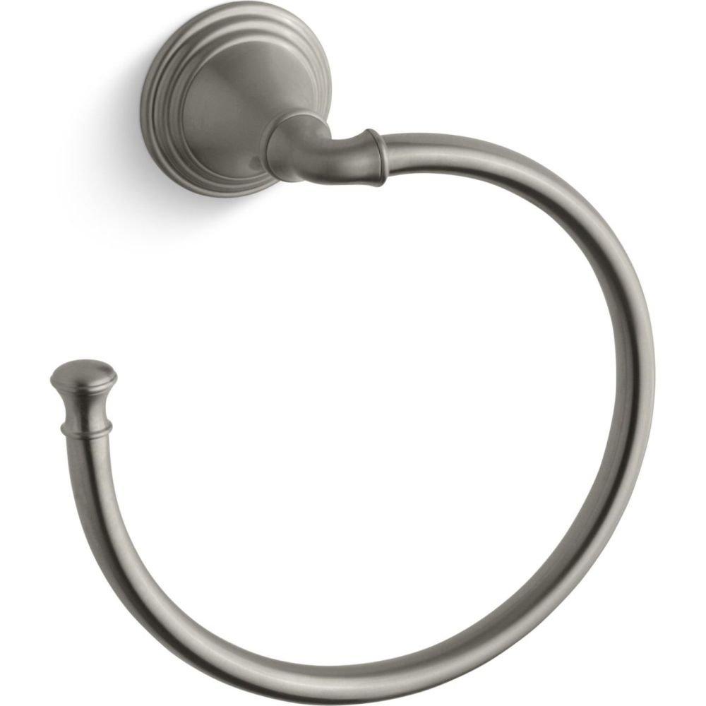 Kohler KOHLER Towel Ring, Bathroom-Towel Ring, Devonshire Collection, Vibrant Brushed Nickel, K-10557-BN
