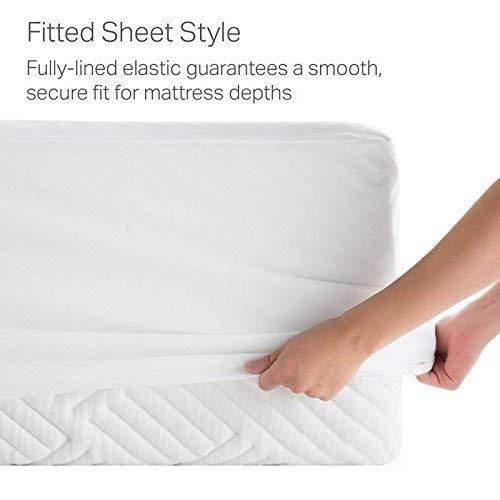 Decent Collection Decent Collection Split-King Sheets for Adjustable Bed Luxurious Heavy 1500-TC Egyptian Cotton 5-Piece Sheets Set Fits 18-20\" Fully Elastic Deep Pocket (Solid, Ivory)