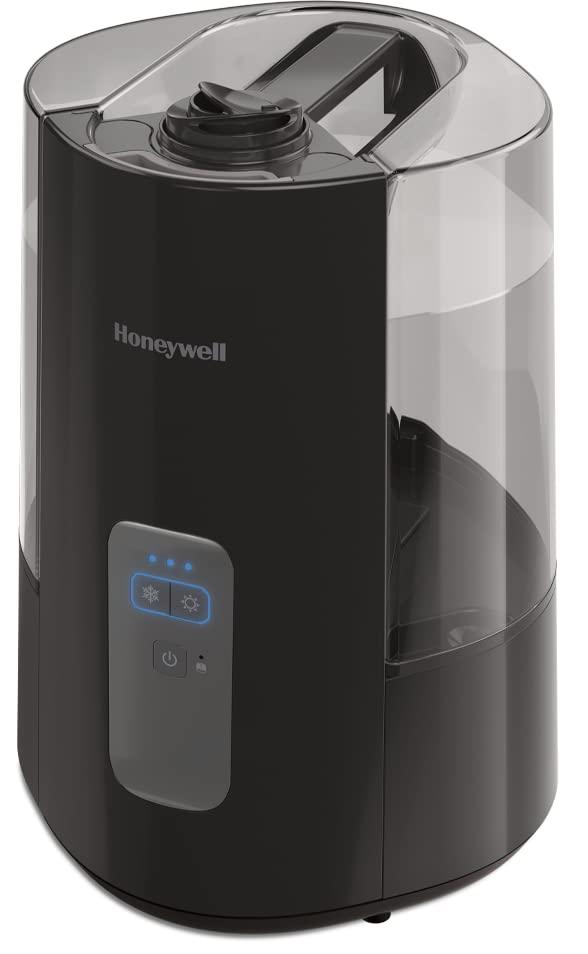 Honeywell Honeywell Dual Comfort Cool + Warm Mist humidifier. Humidifier for Bedroom, Office, Living Room and Home. Provides Temporary Relief from Dry air discomforts - Black, HWC775B