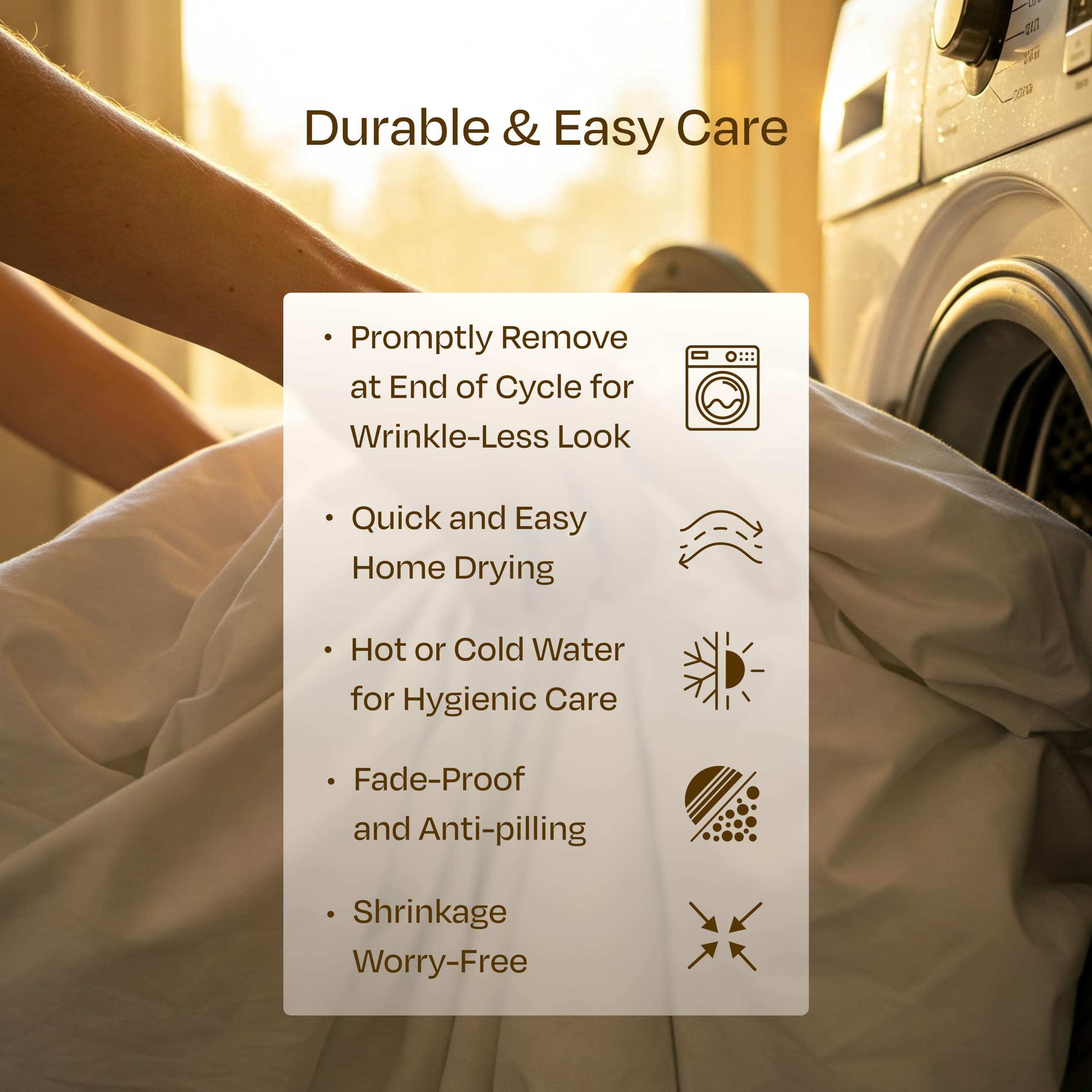 California Design Den California Design Den Luxury Split King Sheets Sets for Adjustable Bed -Buttery Soft 800 Thread Count 100% Cotton Set -Beats Fake Egyptian Claims,Bedding Set with Durable Twin XL Fitted Sheets (Ivory)