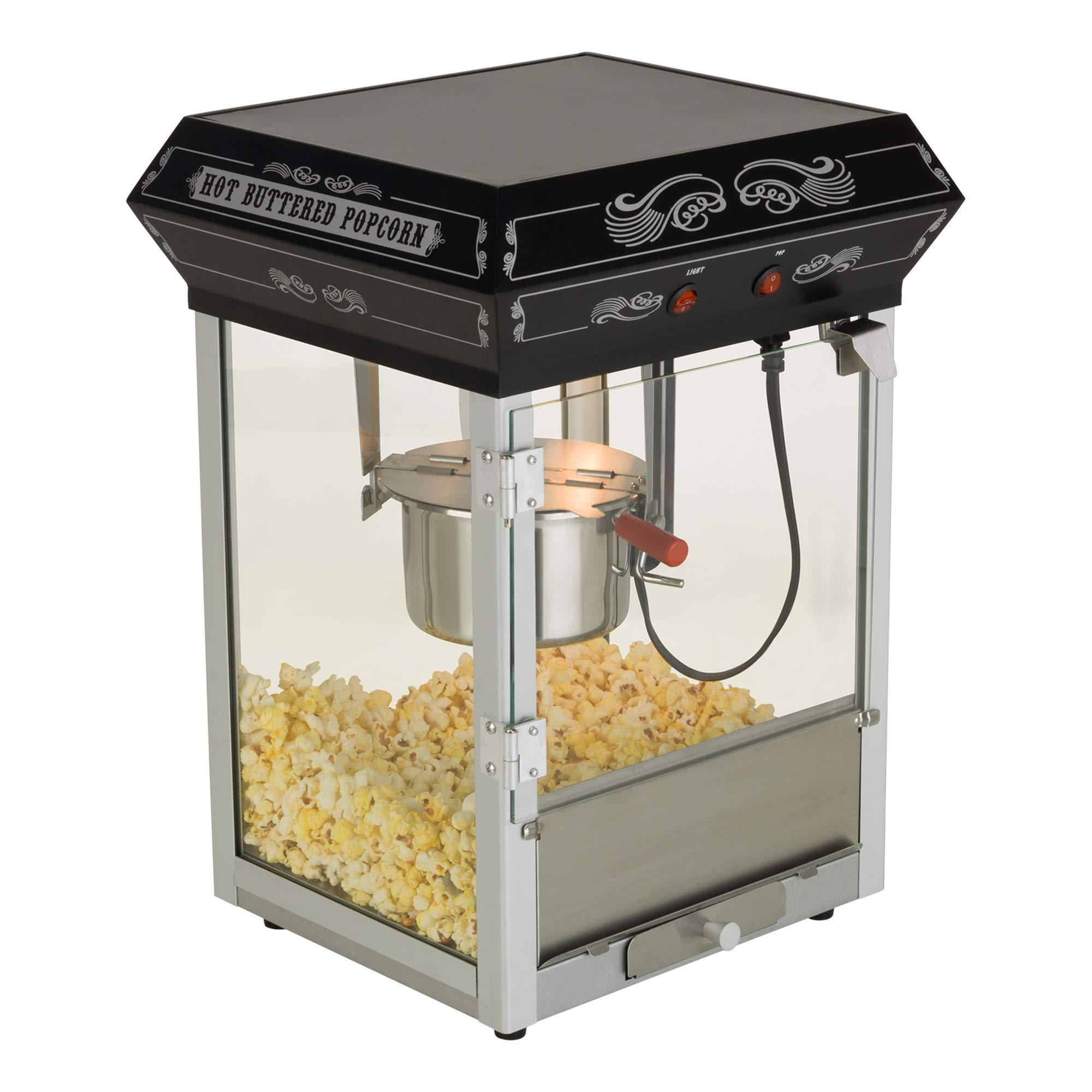 Funtime FunTime Carnival Style 4-Ounce Hot Oil Popcorn Machine, Black