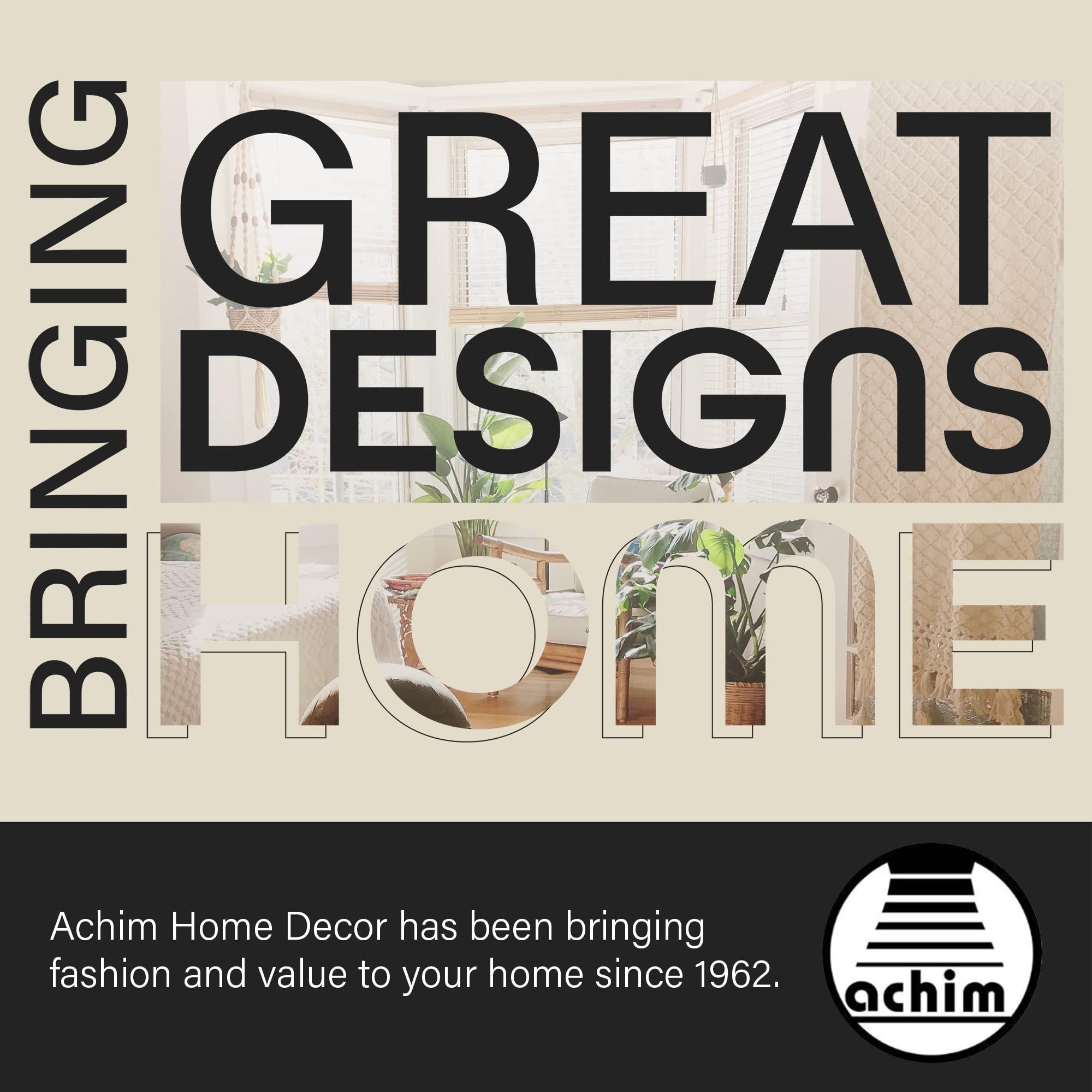 Achim Home Furnishings Cordless Privacy Jute Window Roller Shade - 59 Inch Width, 72 Inch Length - Natural - Light Filtering Woven Natural Fiber Horizontal Windows Blinds by Achim Home Decor