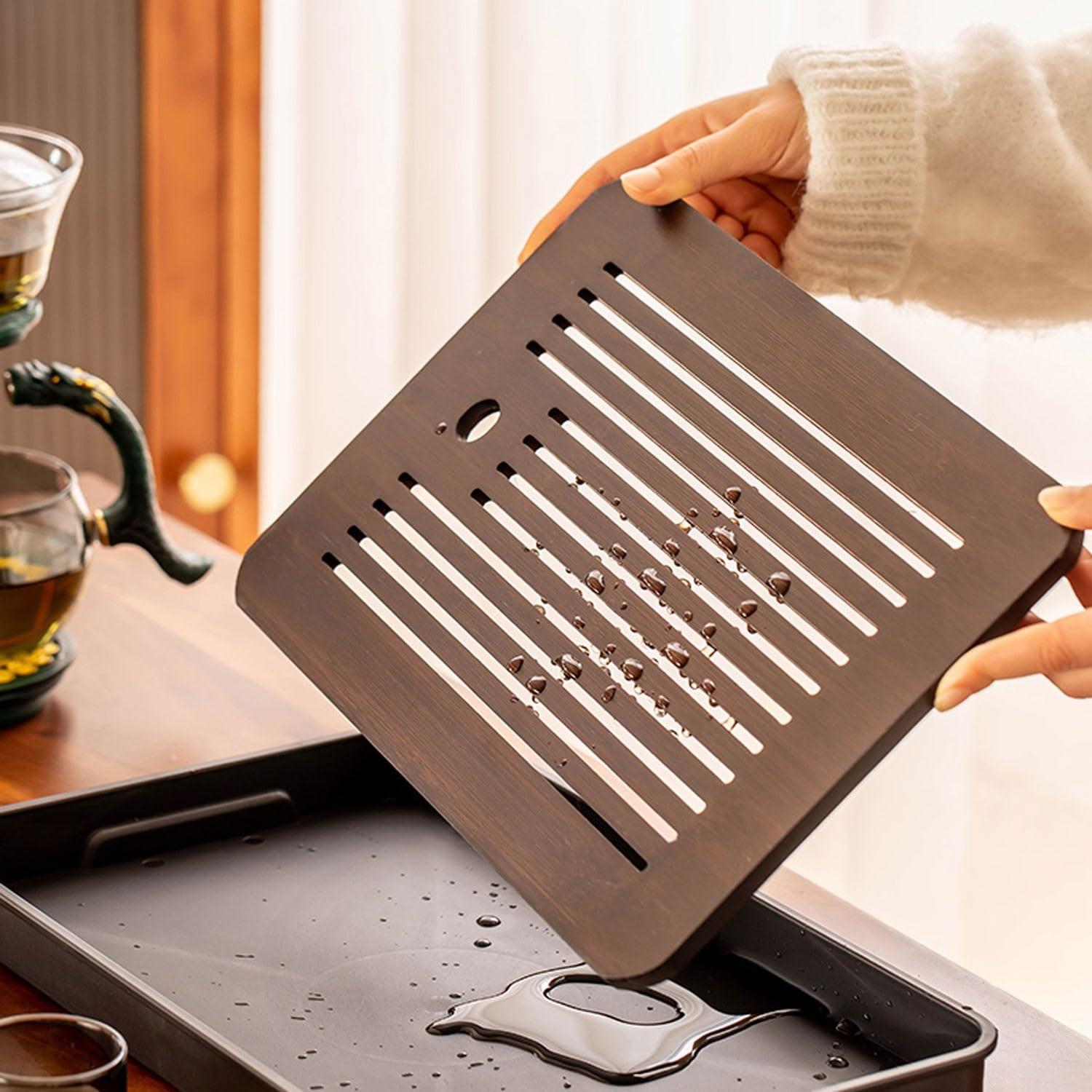 HZHXIFUF HZHXIFUF Tea Set, Afternoon Tea Set Tea Set for adultsHousehold Light Luxury Lazy Tea Making Artifact, Fully Automatic Glass Tea Set