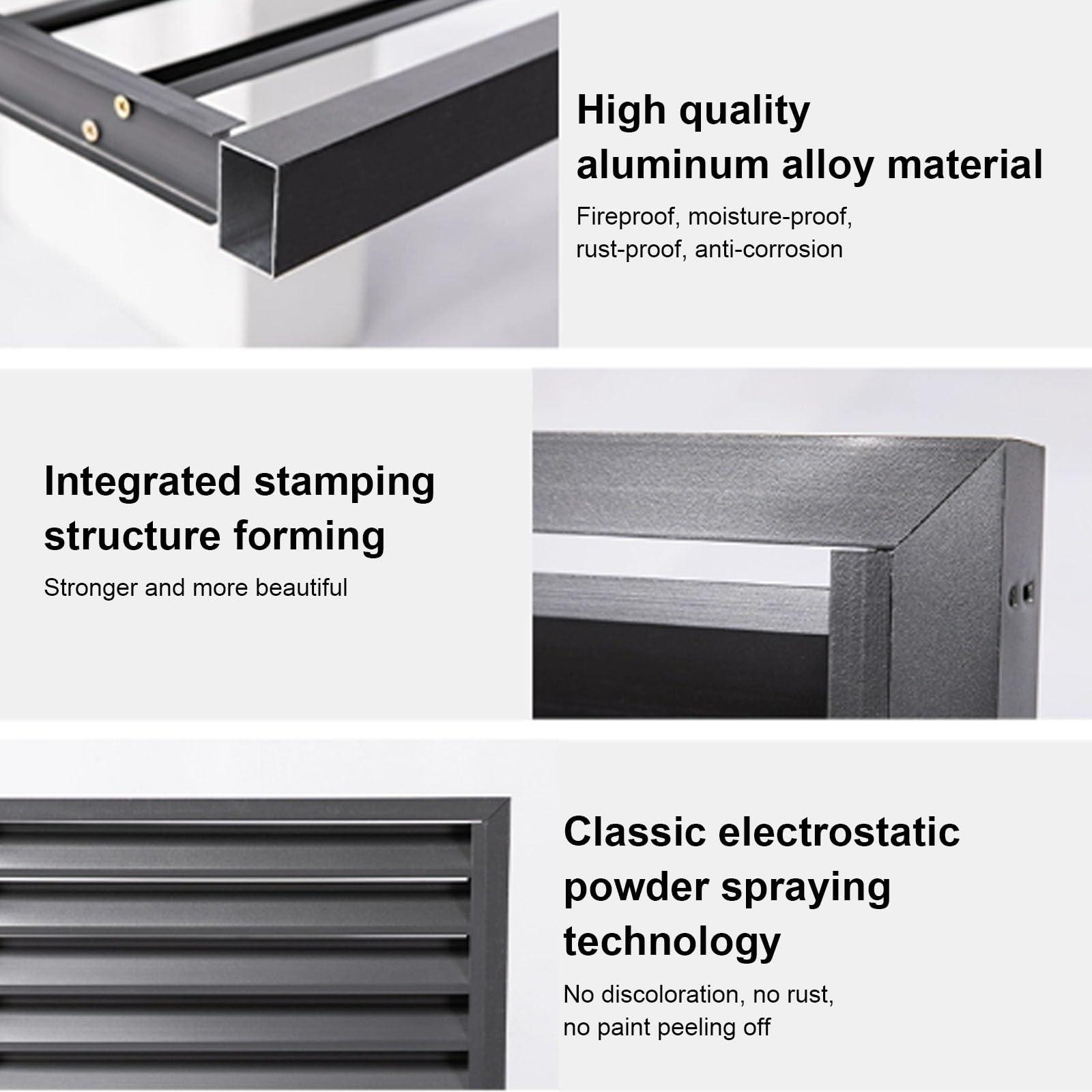 SDVantage Outdoor air conditioner cover, exterior air conditioning unit cover, mini split condenser cover, Aluminum alloy air conditioner frame, Dustproof and waterproof, Suitable for indoor and outdoor (Brown