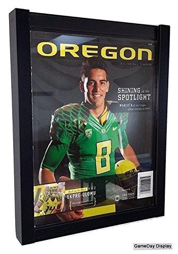 GameDay Display GameDay Display Magazine Display Case Lot of 3 - Black Plastic - UV Protectant Acrylic Glass - Standard Sized Magazines