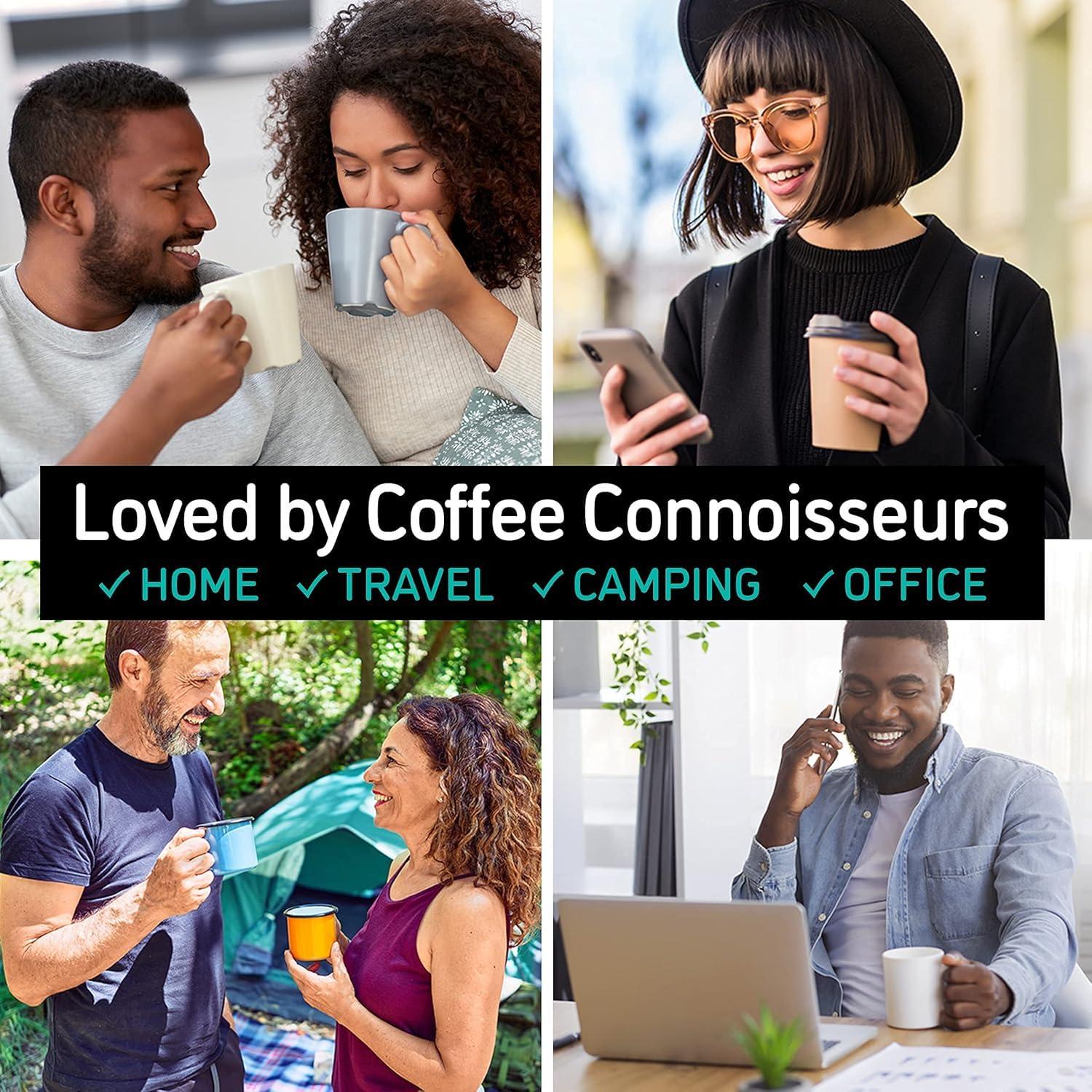 Coffee Gator Coffee Gator French Press Coffee Maker - 34ozThermal Insulated Brewer Plus Travel Jar - Large Capacity, Double Wall Stainless Steel - Gray