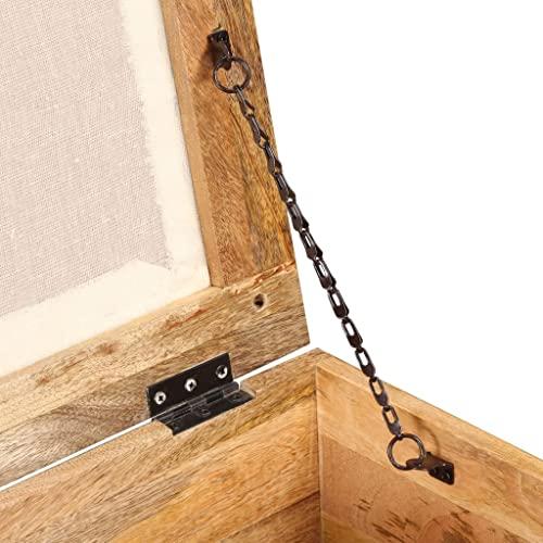 CHARMMA CHARMMA Storage Bench Solid Reclaimed Wood 15.7"x15.7"x17.7"