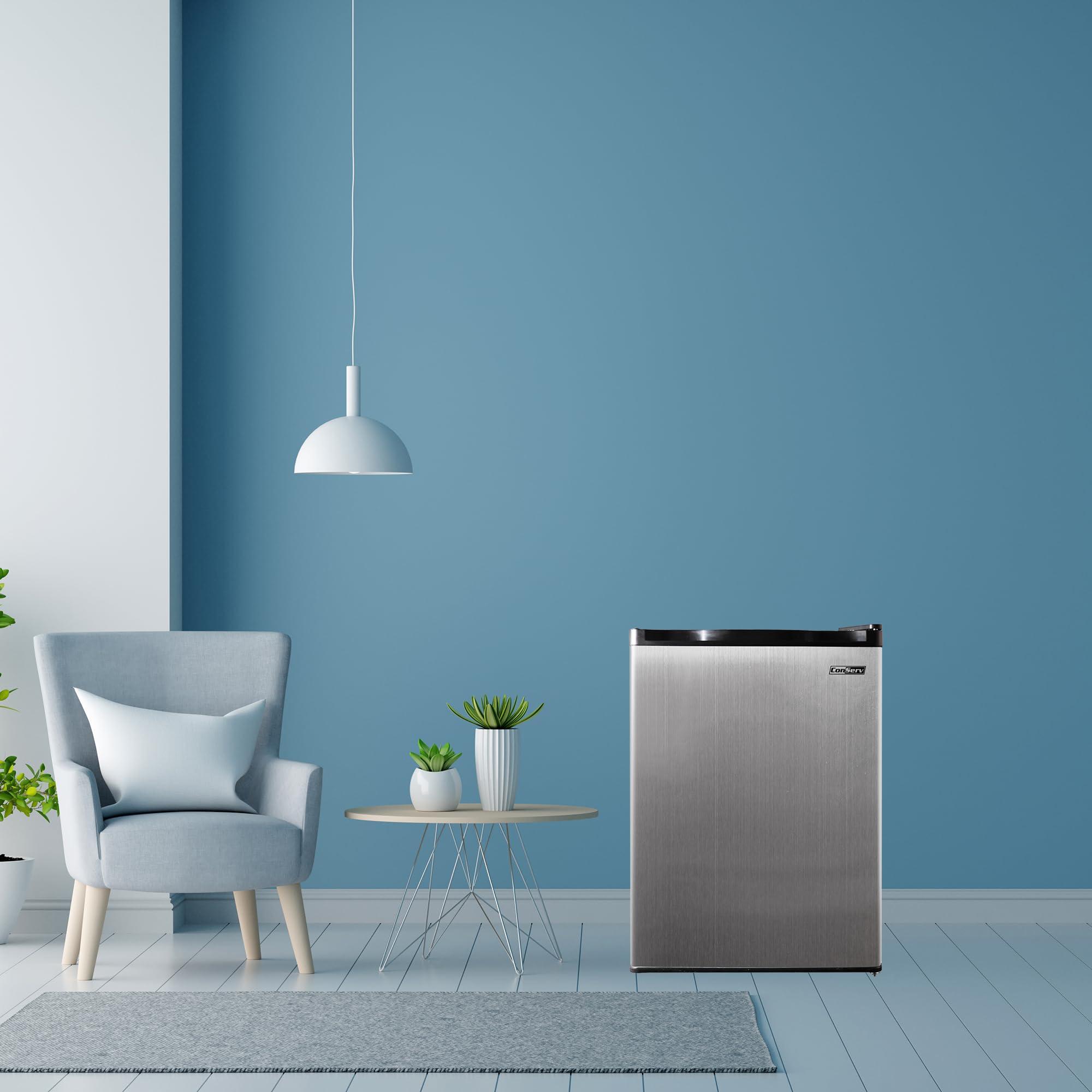 Conserv Conserv 18in STAINLESS Compact Mini Refrigerator 2.6cf Reversible Door 110V