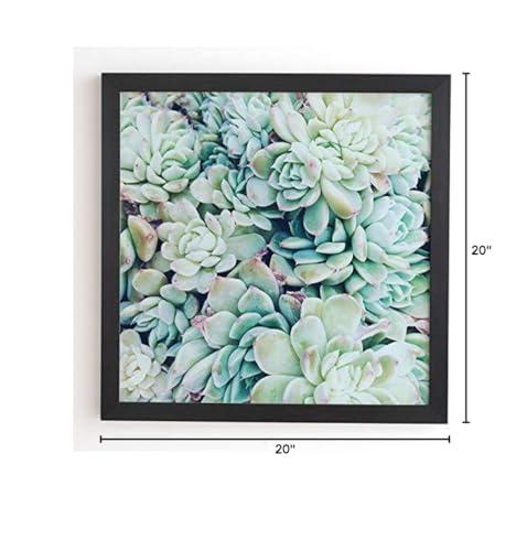 Deny Designs Deny Designs Chelsea Victoria Black Framed Wall Art, 20" x 20", My Desert Blue