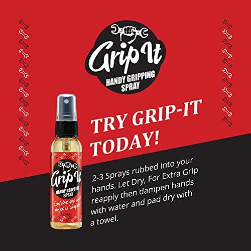 SPIN IT GRIPPING SOLUTION Grip-iT Hand Grip Spray 4 oz - Better Pole Grip for Pole Dancing - Firm Grip for Aerial Silks & Yoga Swing - Supercharge Your Tennis Overgrips - Pickleball Paddles Grip Replacement - Rosin Based