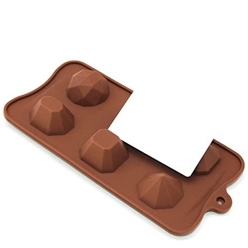 X-Haibei X-Haibei 3D Gem Cool Ice Cube Chocolate Soap Plaster Crayon Mold Silicone Party Maker Dia. 1inch, 1oz per cell