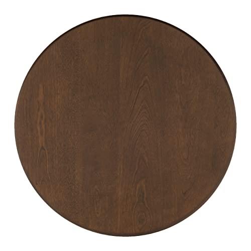 Powell Powell Hazelnut Round Top Finley Pedestal Accent Side Table