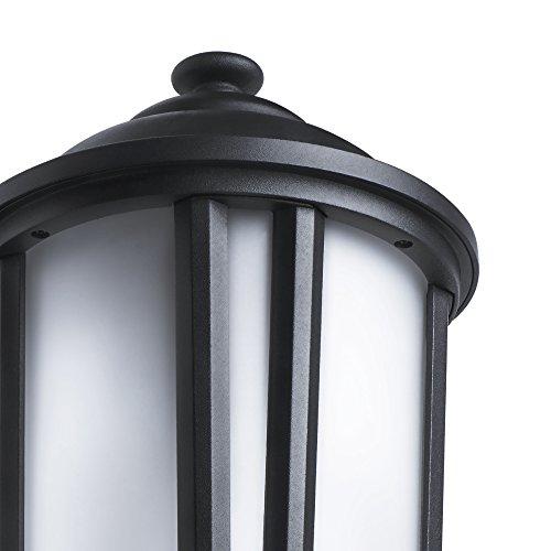 KUNA Maximus Smart Security Light, Traditional Textured Black Finish, Compatible with Alexa, 450lm A19 bulb included