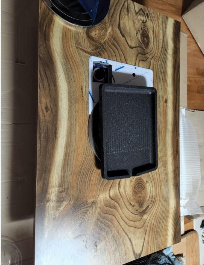 Generic Korean BBQ Table, K BBQ, Korean Meat Grill Sitting Table, Household Restaurant Low Folding Table(Log)