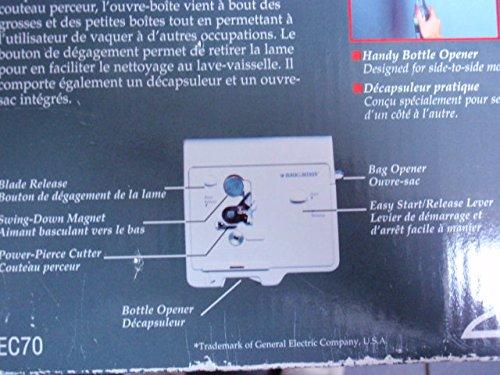 BLACK+DECKER Black & Decker Spacemaker EC70 Can Opener with Bottle and Bag Opener