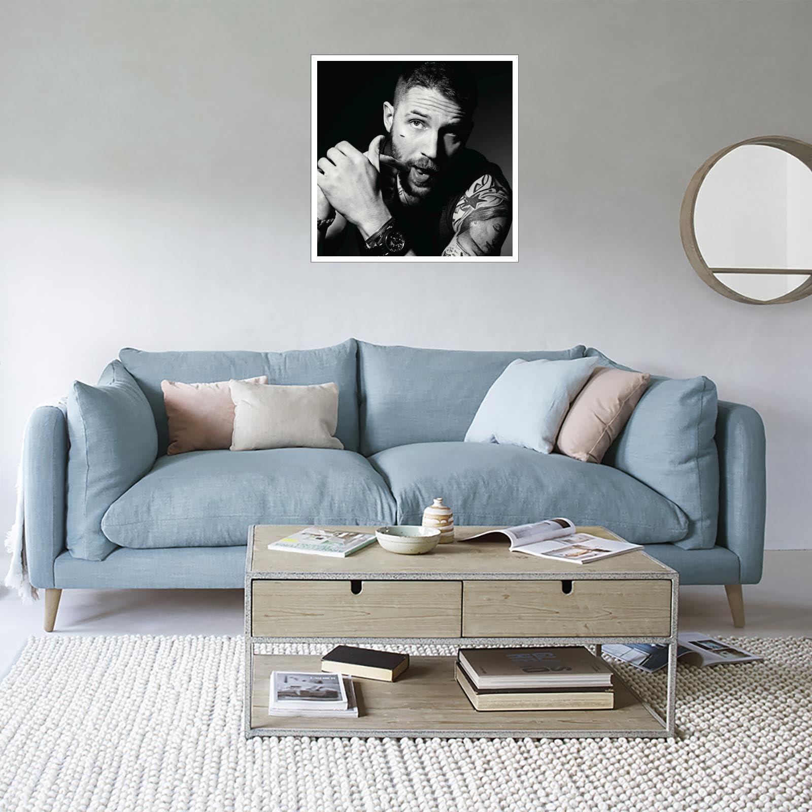 QFZMTVU QFZMTVU Tom Hardy Poster Canvas Prints Room Aesthetic Wall Art For Home Office Decorations Gift Unframed 8\"x8\"