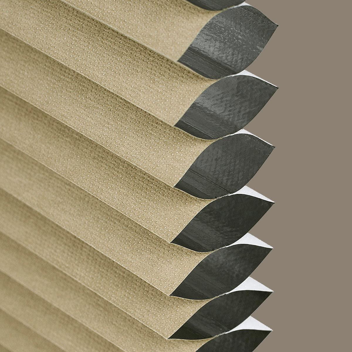 Mood MOOD Blackout Cellular Shades | Luxury Meets Function | Cordless, Extra Large 1.5 Inch Cells, Insulation, Acoustic Comfort | Honeycomb Blinds for Windows | Amber | 39.5" Width x 24" Height