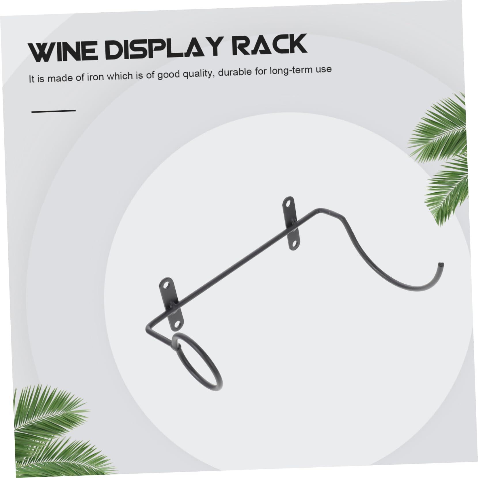 MAGICLULU MAGICLULU Iron Wine Bottle Holder Wall-Mounted Rack Wine Decanter Hanger Decorative Wine Display Elegant Home Accessory