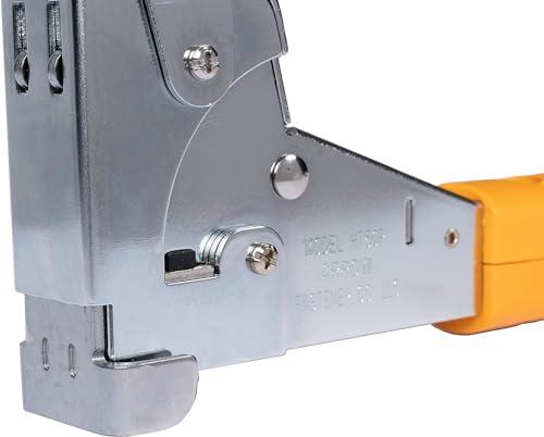 Arrow Fastener Arrow HT50 Heavy Duty Hammer Tacker, Chromed-Steel Manual Stapler with Sure-Grip Handle, Dual-Capacity Rear-Load Magazine, Fits 5/16”, 3/8", or 1/2" Staples