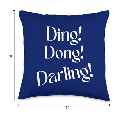 Conflab Darling Ding Glowing Dong Makeup Designs Conflab Darling Ding Glowing Dong Makeup Designs Ding, Dong, Darling Glow Up Make-Up Throw Pillow, 16x16, Multicolor