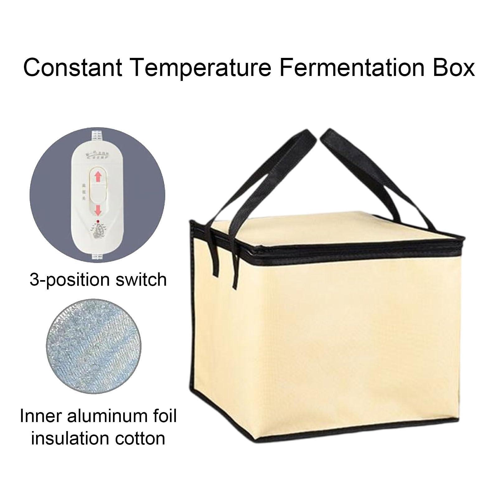 pealiritansemen Bread Proofer, Portable Temperature Control Proofing Box, Zipper Closure, Dough Proofing Bag, Suitable For Making Bread, Yogurt, Natto And Handmade Soap,35L