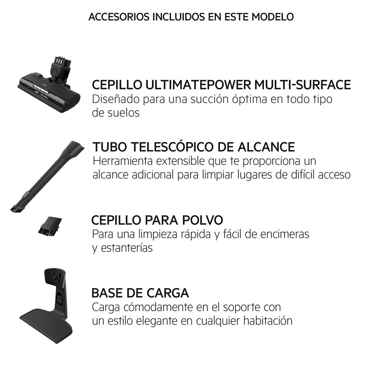 AEG AEG ULTIMATE 5000 CLEAN AS52CB21DB Cordless Vacuum Cleaner / 2-in-1 / Pleasantly Quiet 79 dB(A) / 58% Recycled Material / Up to 50 Minutes Running Time / Automatic / Freestanding / All Floors /