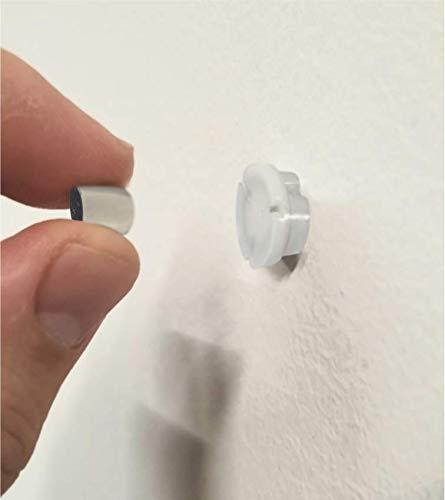 Magnetack 24-Pack of Magnetacks, The Original Magnetic Pushpin Poster and Photo Hangers, Magnetic Thumb Tacks to Hang Pictures and Posters Without Frames or Damage