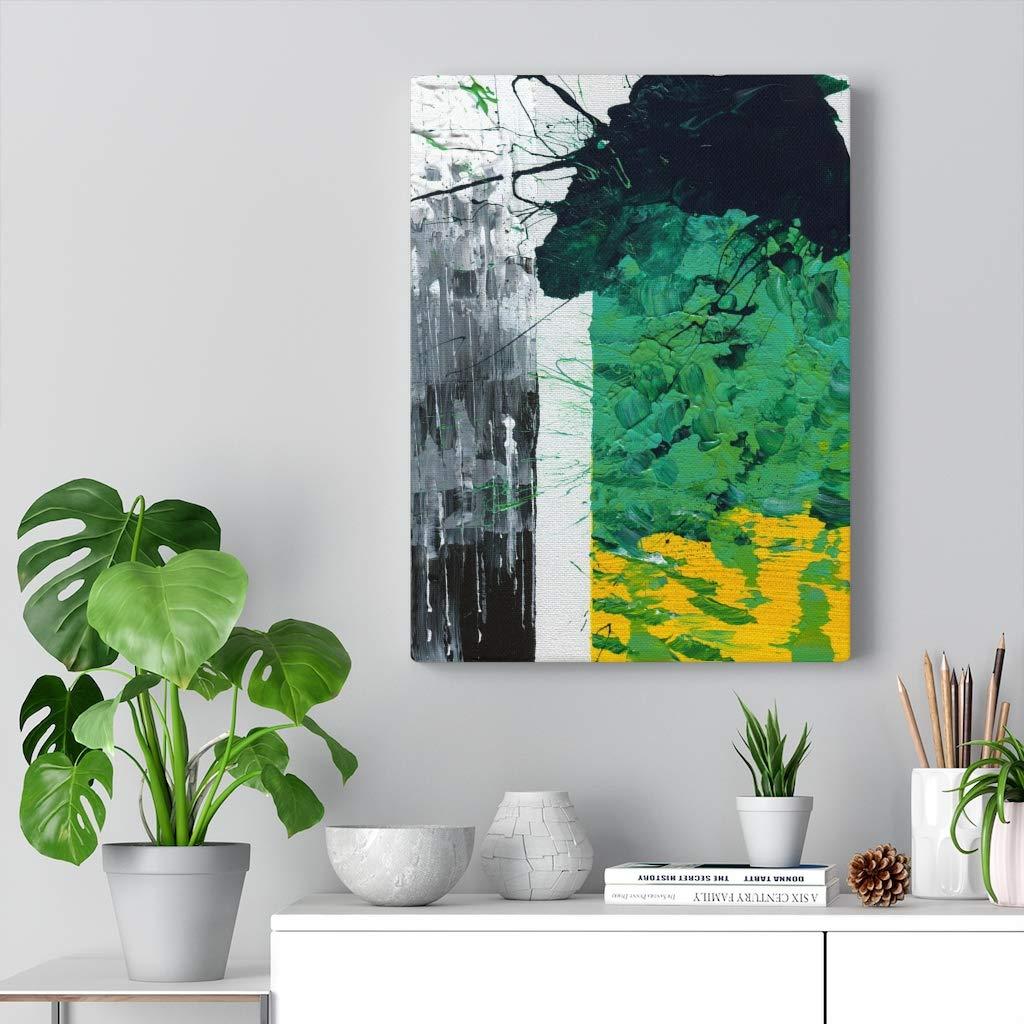 Zellerhaus Art Zellerhaus Abstract Wall Art, Gallery Wrap Canvas Print - Title: Day 001 - Ready to Hang, Bedroom Kitchen Interior Design