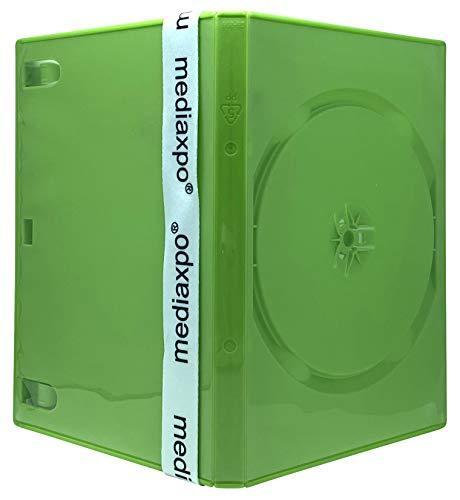 CheckOutStore 50 Standard Solid Green Color Single DVD Cases
