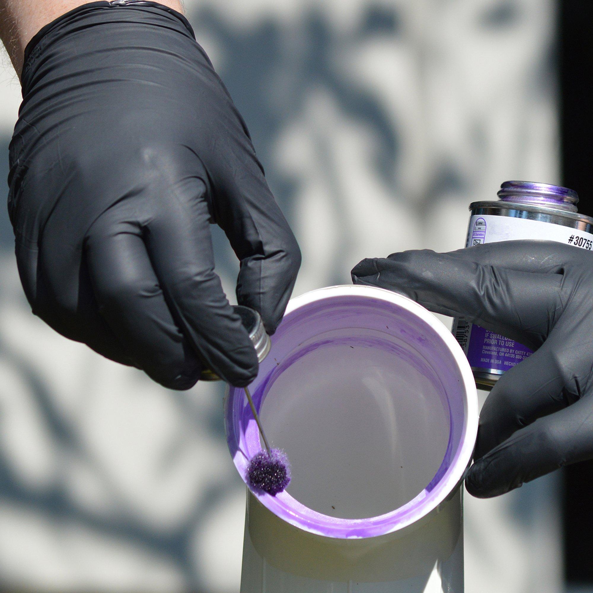 X3 AMMEX X3 Industrial Black Nitrile Gloves, Box of 200, 3 mil, Size Medium, Latex Free, Powder Free, Textured, Disposable, Non-Sterile, BX3D44100-BX