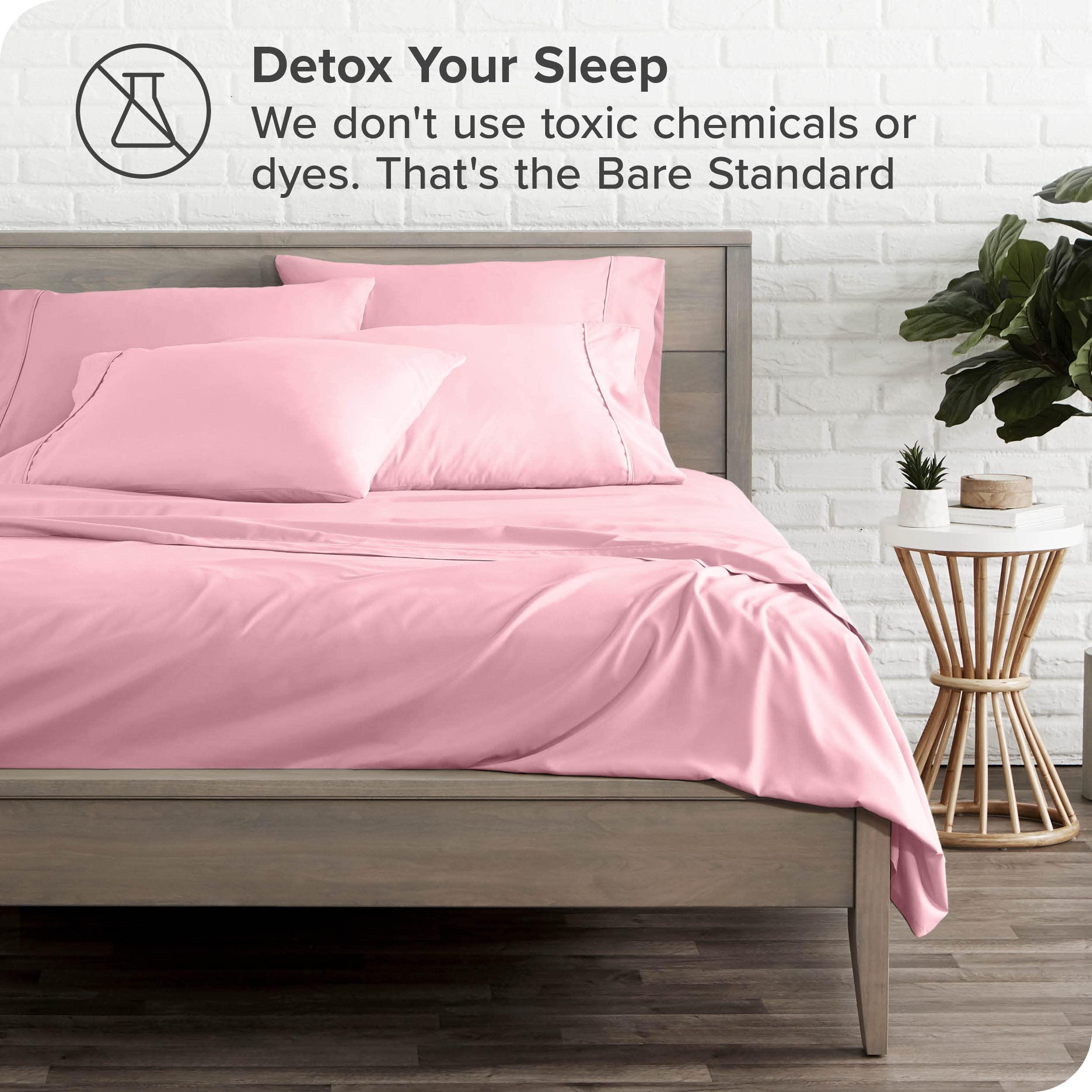 Safhome Soft 1000 Thread Count Queen Pink Sheet Set 6 Piece Bed Sheets for Queen Size Bed 18 Inches Deep Pocket Breathable Hotel Quality Bedding Sheets & Pillowcases