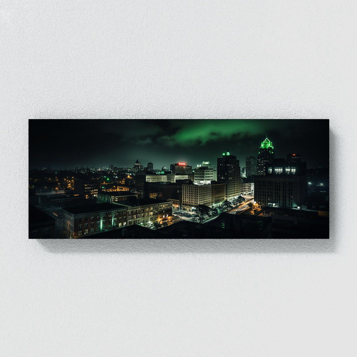 Sense Canvas Sense Canvas Atlanta City 26 Canvas Art - Home Decor Wall Art Print Poster Painting X-Large 60x24 / 1.5\"