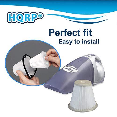 HQRP HQRP 4-Pack Washable & Reusable Filters compatible with Black & Decker CHV1400 / CHV1600 Cyclonic Action Handheld Vacuum Hand Vac
