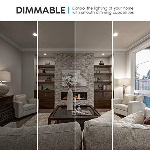 LUXRITE LUXRITE A19 LED Light Bulb 60W Equivalent, 4000K Cool White Dimmable, 800 Lumens, Standard LED Bulb 9W, E26 Base, Energy Star, Enclosed Fixture Rated, Perfect for Lamps and Home Lighting (4 Pack)