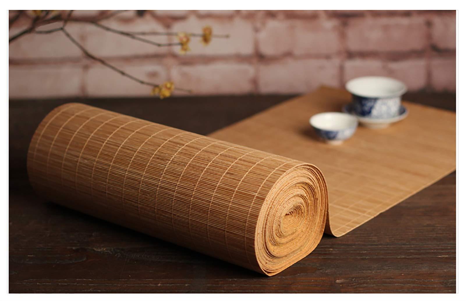 Table Runner Table Runner 10-90cm Wide Bamboo, Japanese Style Placemat Non Slip Insulation Table Mats for Kitchen Dining Tea Table, Wipe Clean (Size : 80300cm)