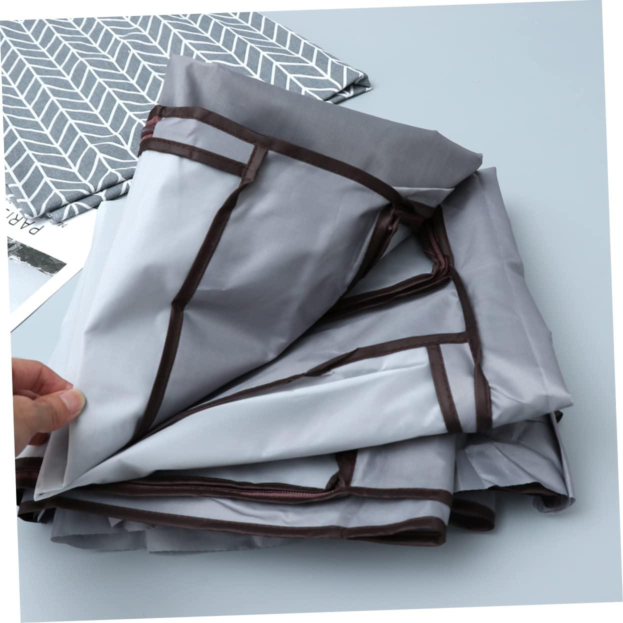 Amosfun Amosfun Cover Clothes Rack Clothes Hanger Cover Wardrobe Cover Hanging Garment Bag Gray/medium Size