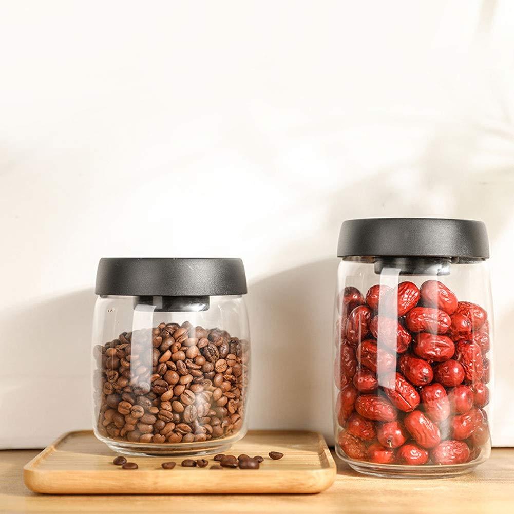 IIPOSAQQ IIPOSAQQ Fresh Box Glass Jars Airtight Food Storage Containers Organization with Lids for Tea Sugar Snack Cereal 4 pcs Storage Bins Airtight (Capacity : 1260mlx4)