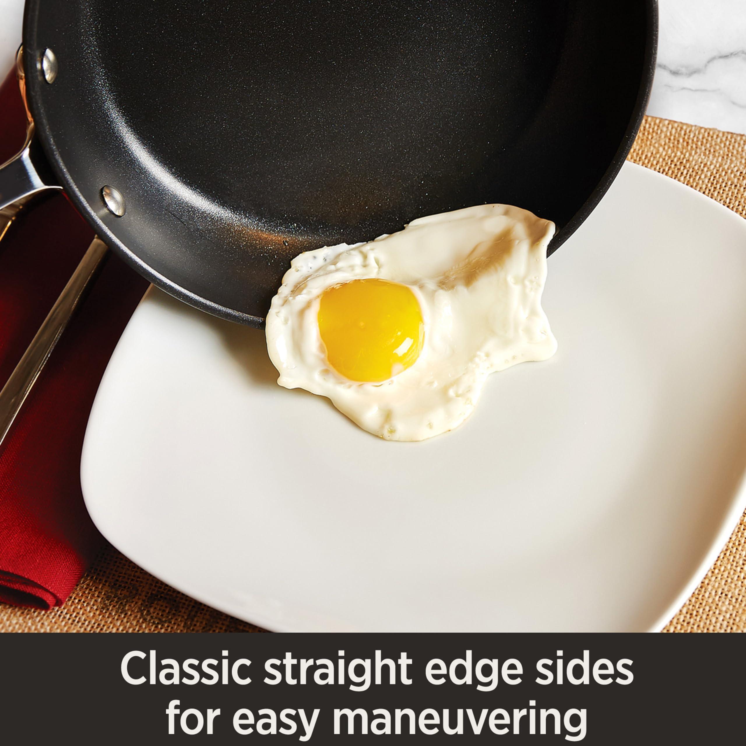 All-Clad All-Clad HA1 Hard Anodized Non Stick Fry Pan Set 2 Piece, 8, 10 Inch, Induction, Oven Broiler Safe 500F, Pots and Pans Set, Kitchen Frying Pans, Skillets, Premium Cookware, Home, Dishwasher Safe Black