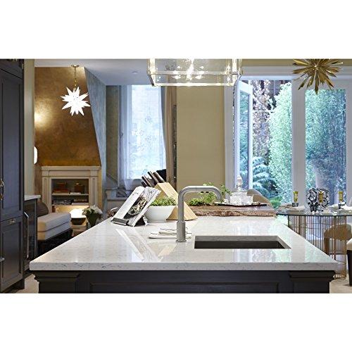 Kohler KOHLER K-5286-NA Strive 24 X 18-1/4 X 9-5/16-Inch Under-Mount Single Bowl Kitchen Sink with Basin -Rack, Stainless Steel, 1-Pack