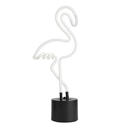 Amped & Co Amped & Co - Flamingo Neon Desk Light, 17\" x 6.7\" - Flamingo Party Decorations, Pink Neon Signs Decorations - Flamingo lamp, Pink LED sign, Flamingo light