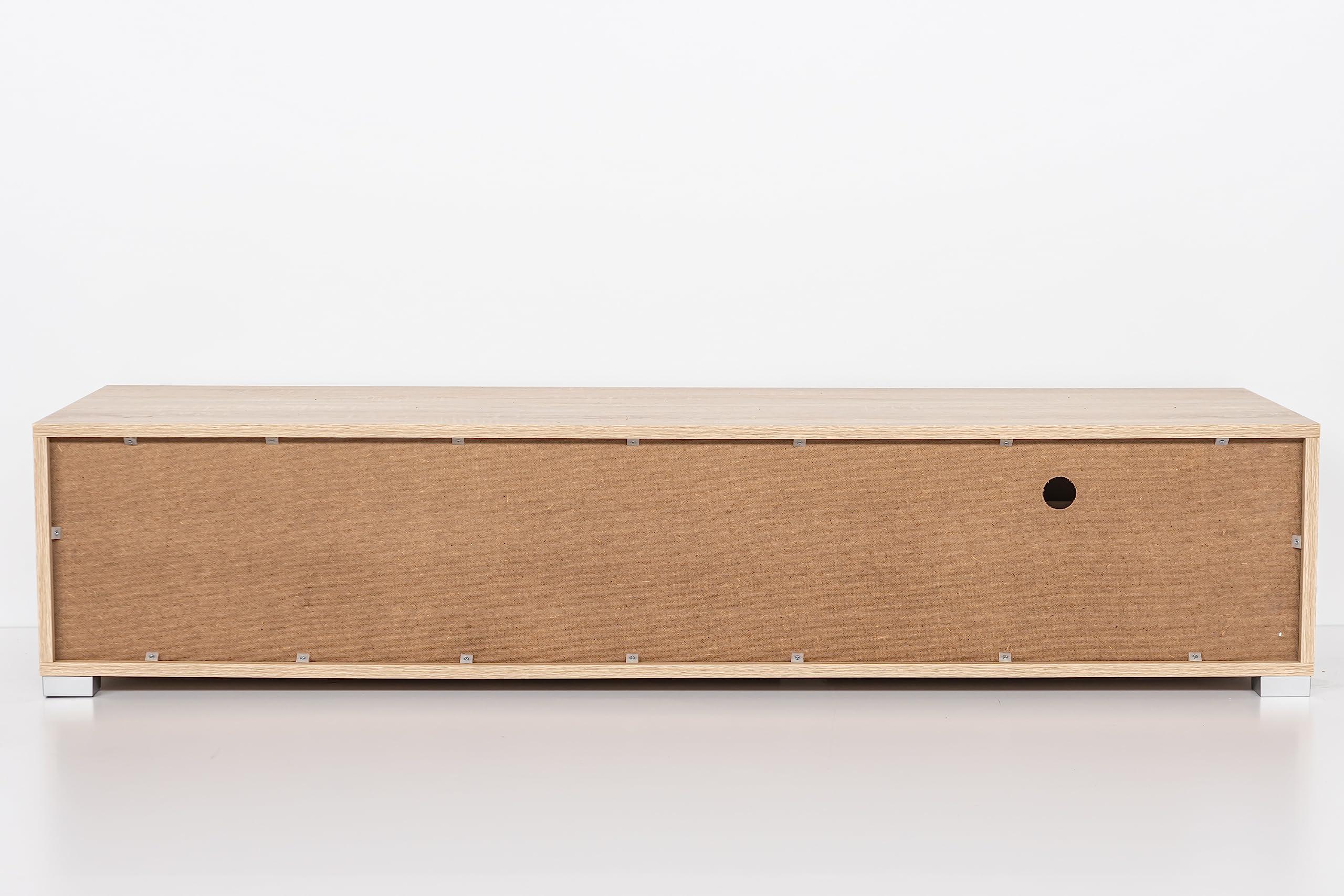 URBANIEN URBANIEN 60 Inch TV Stand Console Entertainment Center with Drawer, One Storage and Open Space Compartments. Accommodates up to 70 TV. Contemporary Style. Perfectly Match Any Living Room.