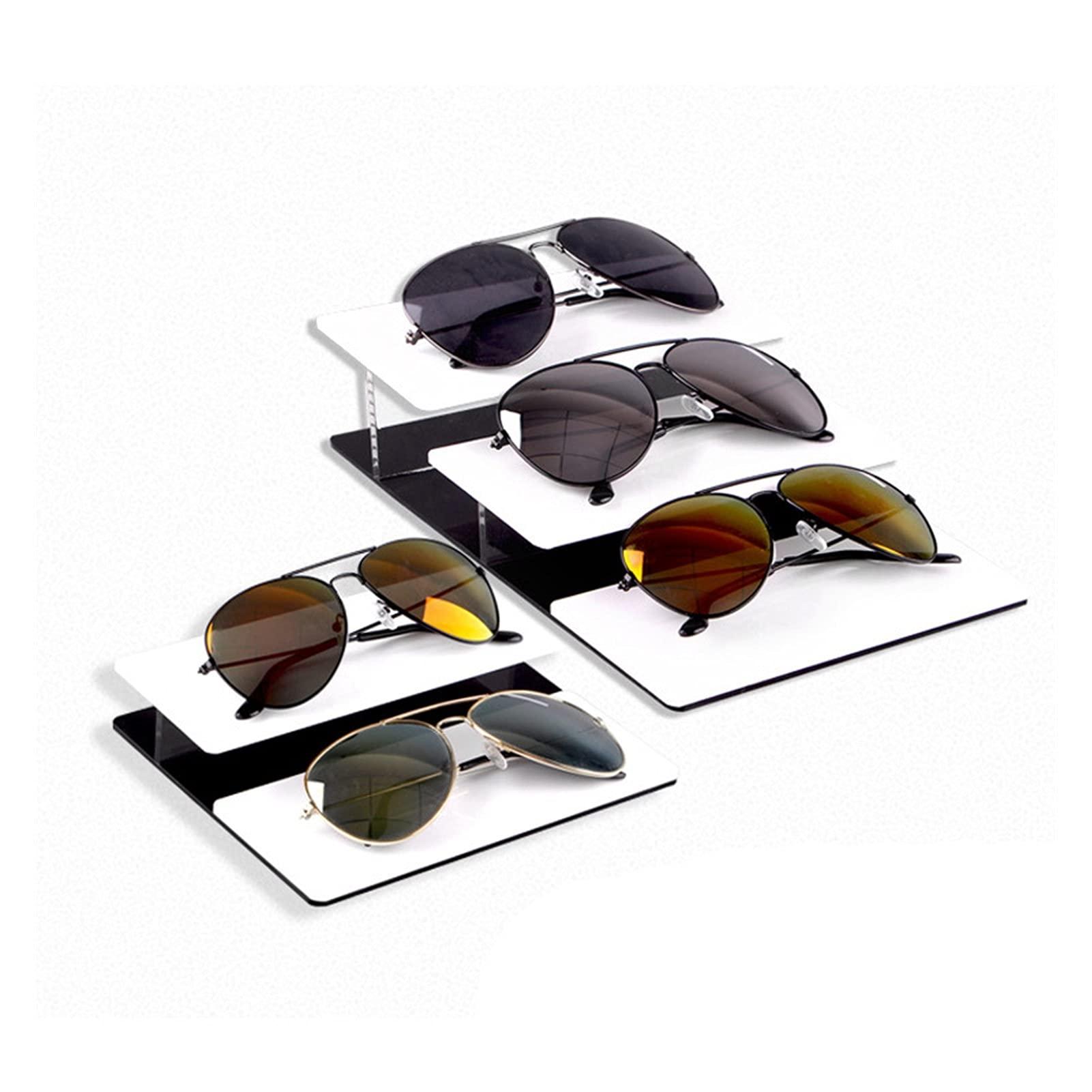 RHSH Eyeglass Display Stand Multilayer Acrylic Sunglasses Display Rack Shelf Eyeglasses Showing Stand Jewelry Desktop Glasses Stand Display Rack Organizer Home Decorative (Color : 4layers)