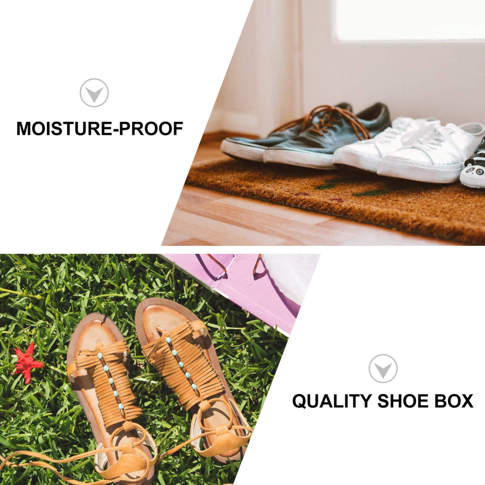 Cabilock Cabilock 1pc Box Transparent Plastic Shoe Box Storage Box Storage Stackable Shoe Container Sports Shoe Storage - Shoe Rack Sneakers Shoebox Clamshell