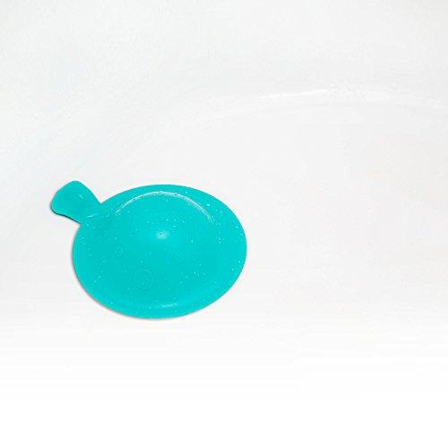 StopShroom StopShroom STBLU232 Universal Stopper Plug Cover for Bathtub, Bathroom and Kitchen Drains, Aqua