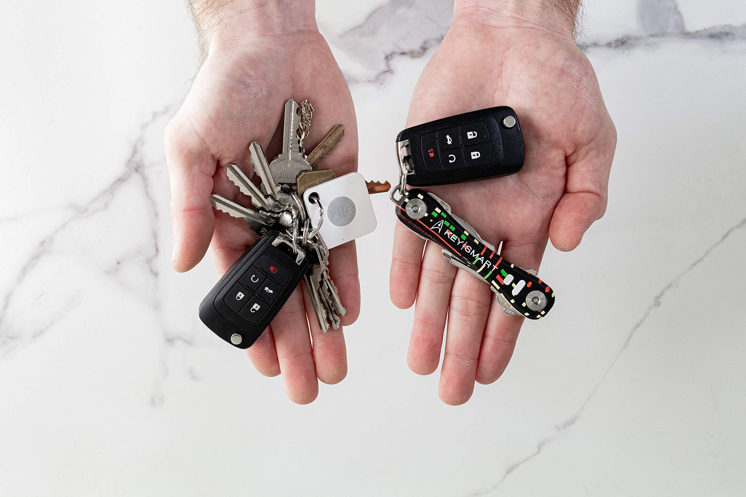 KEY SMART KeySmart Pro - Key Holder w Tile Smart Technology Bluetooth Tracker - w Bottle Opener (up to 14 Keys, Star Trek The Original Series)