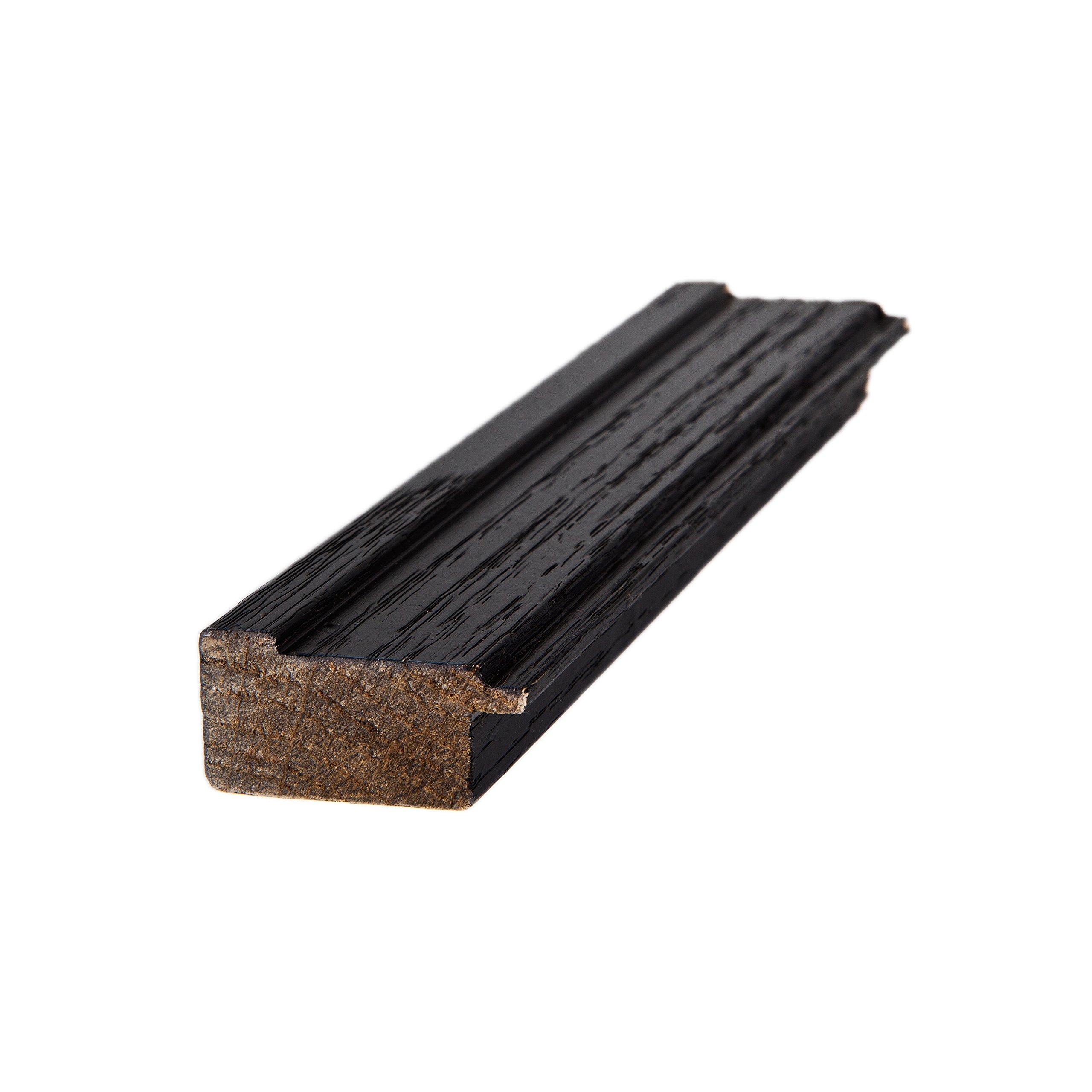 ArtToFrames ArtToFrames 28x28 Inch Black Picture Frame, This 1.50 Inch Custom Wood Poster Frame is Black, Great for Your Art or Photos - Comes with Economy Acrylic