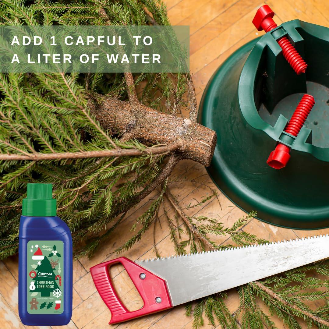 Chrysal Chrysal Christmas Tree Food Floral Supplies Christmas Tree Food Liquid for Pine Tree Christmas Tree Life Extender Plants Care for Greener & Stronger Christmas Trees Christmas Decorations