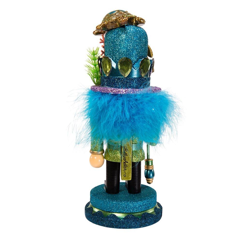 Kurt S. Adler Kurt Adler Hollywood Nutcracker with Sea Turtle Hat, 11-Inch,Blue